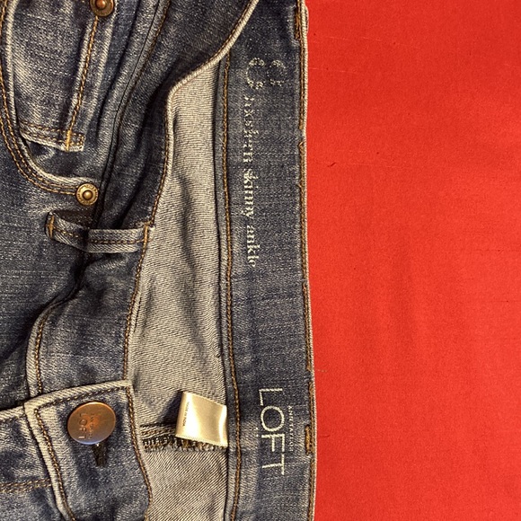 Anne Taylor Loft cropped skinny ankle length jeans, stretch - Picture 4 of 4